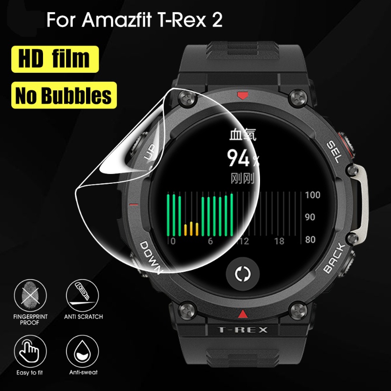 Vivi Pelindung Layar Tempered Glass Anti Gores Untuk Smartwatch AmazfitT Rex 2