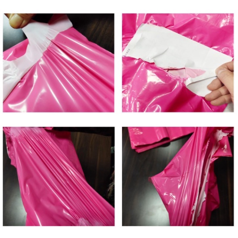 PLASTIK POLYMAILER WARNA PINK PREMIUM ISI 100pcs