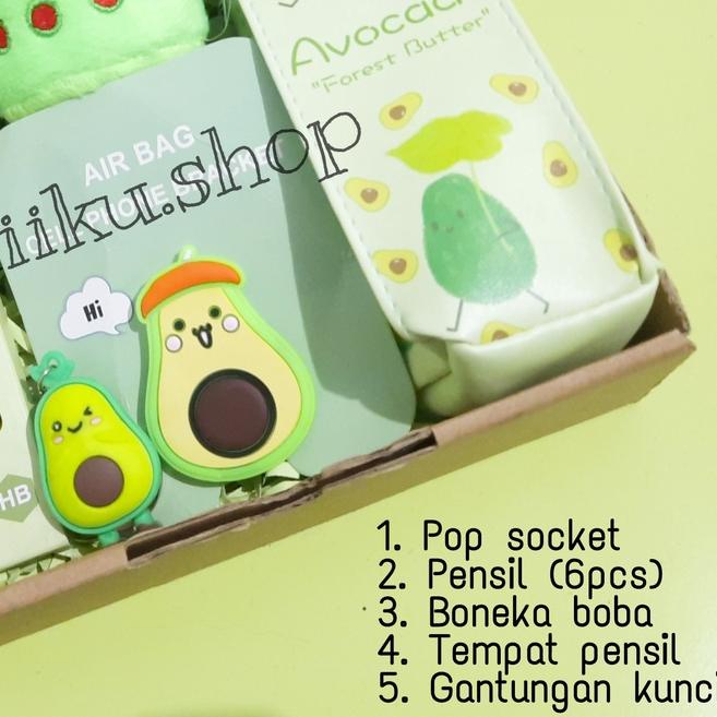 

GIFT BOX / BIRTHDAY GIFT BOX / PAKET BOX HAMPERS LUCU KAKTUS ALPUKAT
