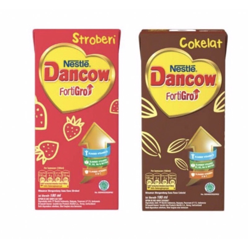 Dancow fortigro ready to drink 180 ml ( susu uht nutrisi lengkap )