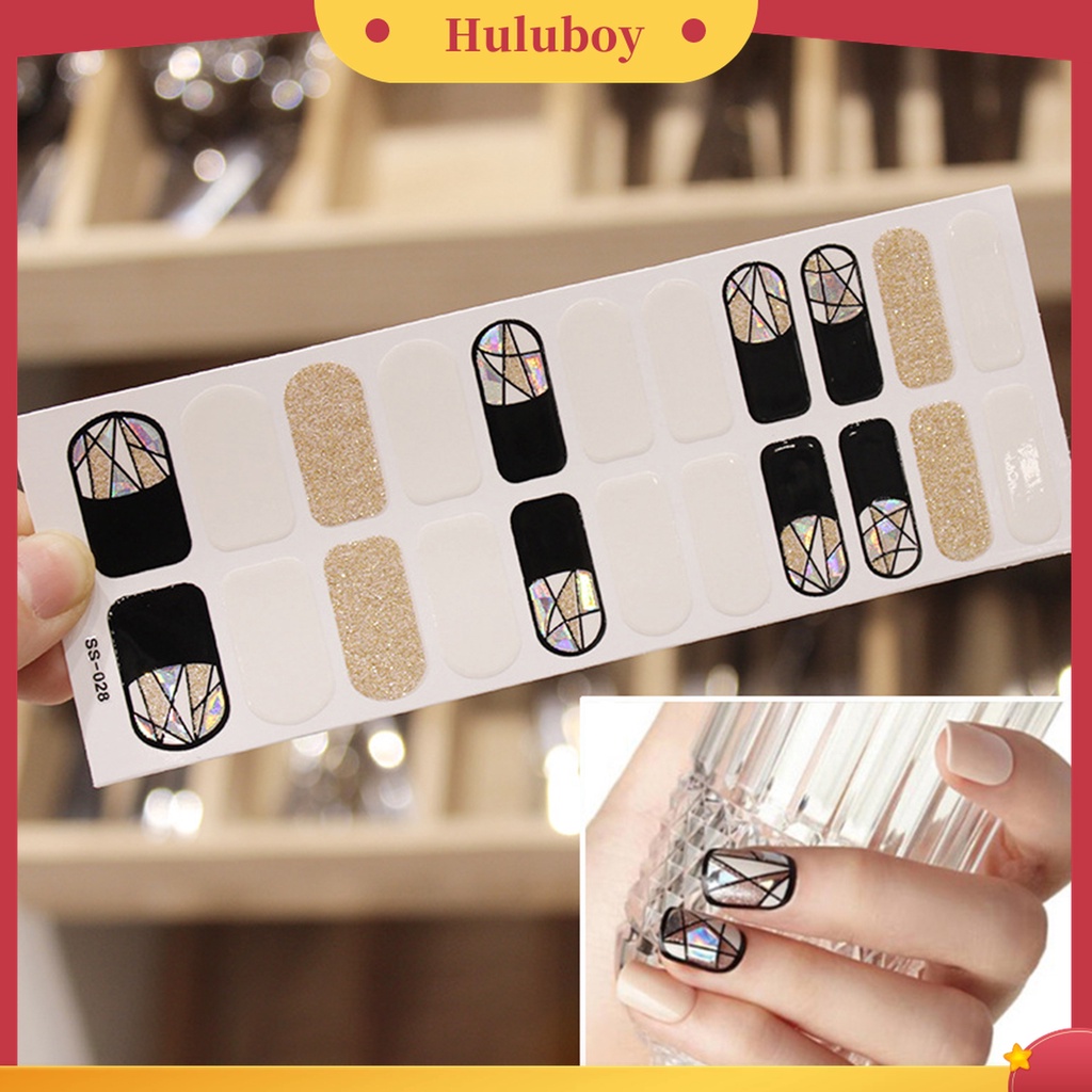 Huluboy Huluboy♡ 22pcs Stiker Kuku Mini DIY Untuk Salon