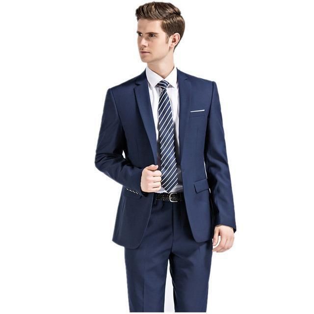 SETELAN BLAZER PRIA FORMAL FIT SUIT 2IN1 - SINGLE BUTTON MODRIC NAVY ORIGINAL NIKAYU