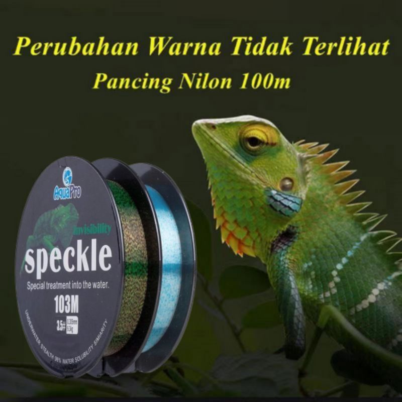 Senar Pancing Ikan Line Fishing Speckle Bunglon Senar Pancing Nilon 103M Senar Titik Tak Terlihat Garis Invisible Line Nylon