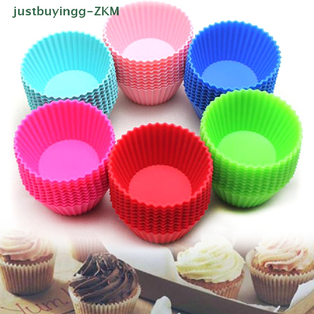 Alat Cetakan Cupcake Bahan Silikon Warna Acak