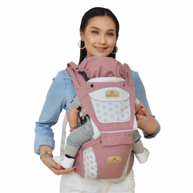 Gendongan Bayi Hipseat + Ransel 7 Fungsi Mom's Baby Mildy MBG 2019 / Aurora MBG2039