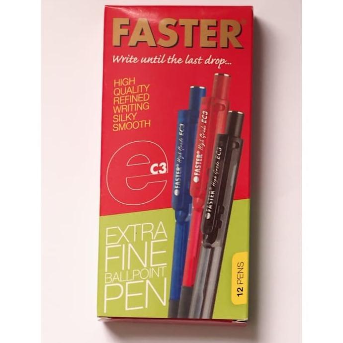 

Faster Ballpoint/ Pulpen EC3 ,0.7mm isi 12 pcs