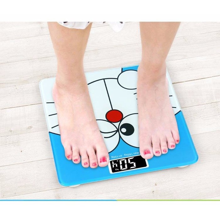 timbangan badan digital karakter uk 21x25 doraemon hello kitty 21 x 25 cm