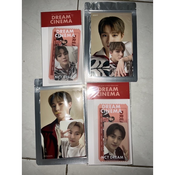 [SEALED] XR LIVE DREAM CINEMA MERCHANDISE 4x6 PHOTO CARD & AR TICKET SET PC Jeno Jaemin Renjun