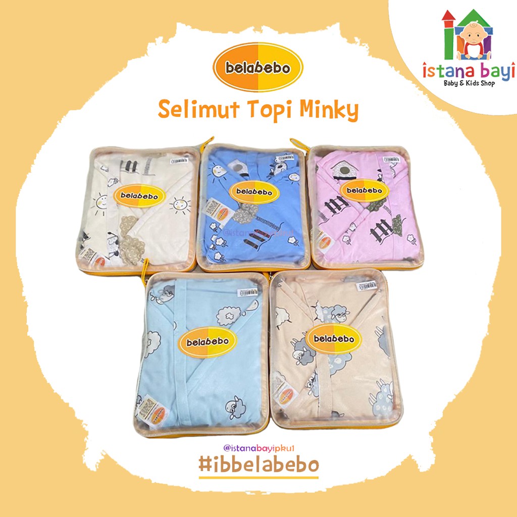 Belabebo Selimut Topi Minky/Selimut topi bayi