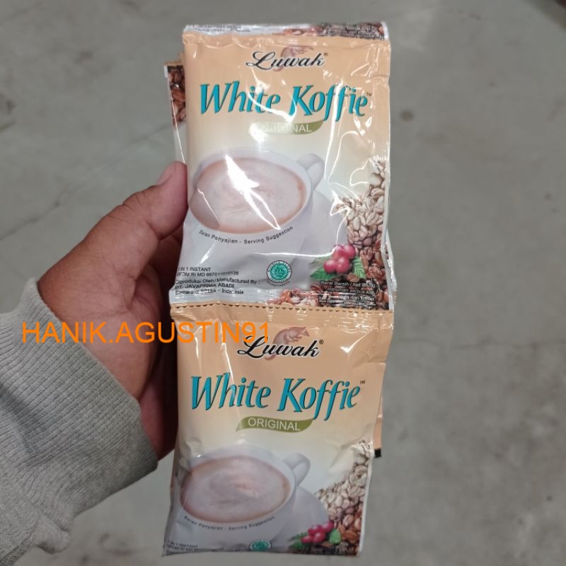 

Luwak White Koffie 1 renceng | Kopi luwak | White Coffe | White Kopi