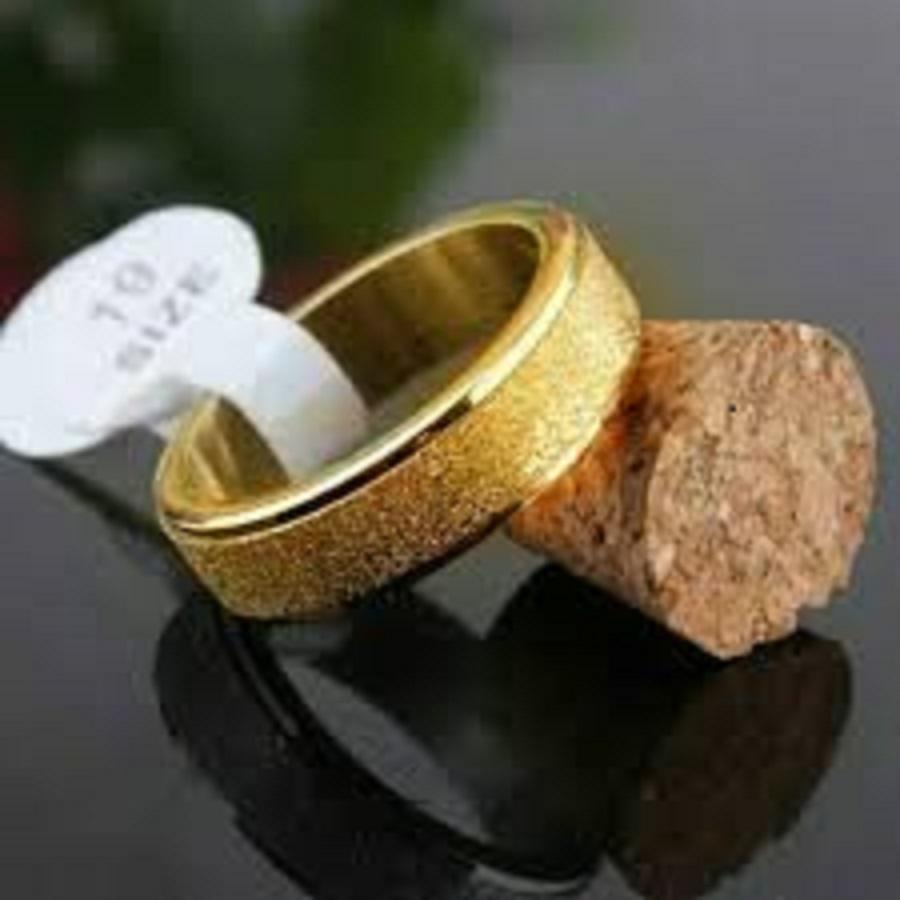 (FREE BOX) CINCIN TUNANGAN COUPLE PASIR DAPAT BOX BENTUK LOVE