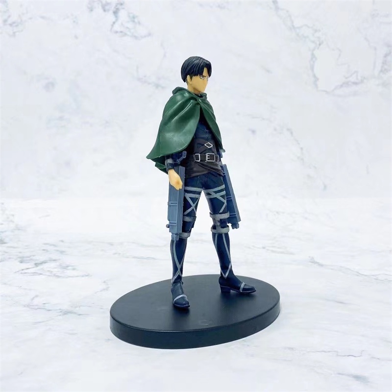 Mainan Action Figure Anime Attack on Titan The Final Season Levi Reiner Braun Bahan PVC