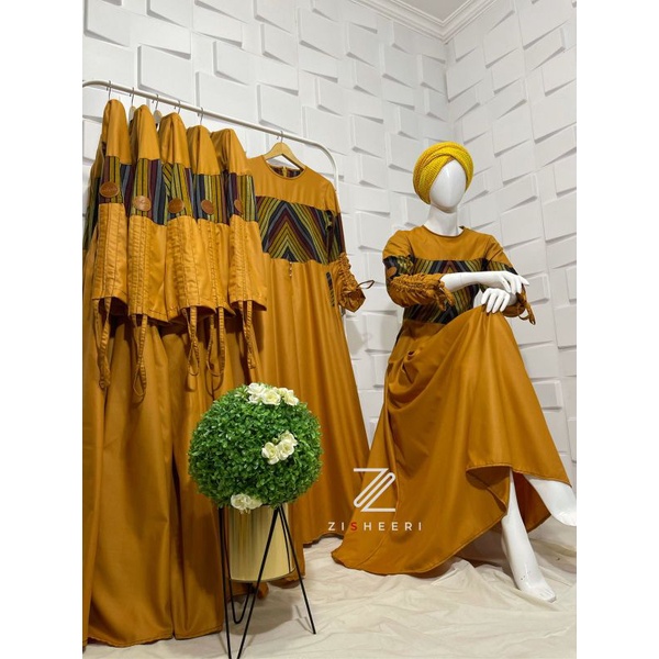 (COD) Gamis beli 1 gratis 1 Klenting by Zisheeri