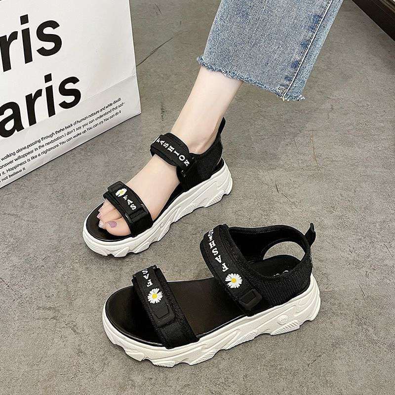 HS / Wedges Sandal Wanita Import Premium S-08