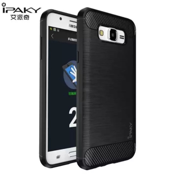 CASE SLIM FIT CARBON IPAKY SAMSUNG GALAXY J7 2015 SAMSUNG GALAXY J700 SOFTCASE - FA