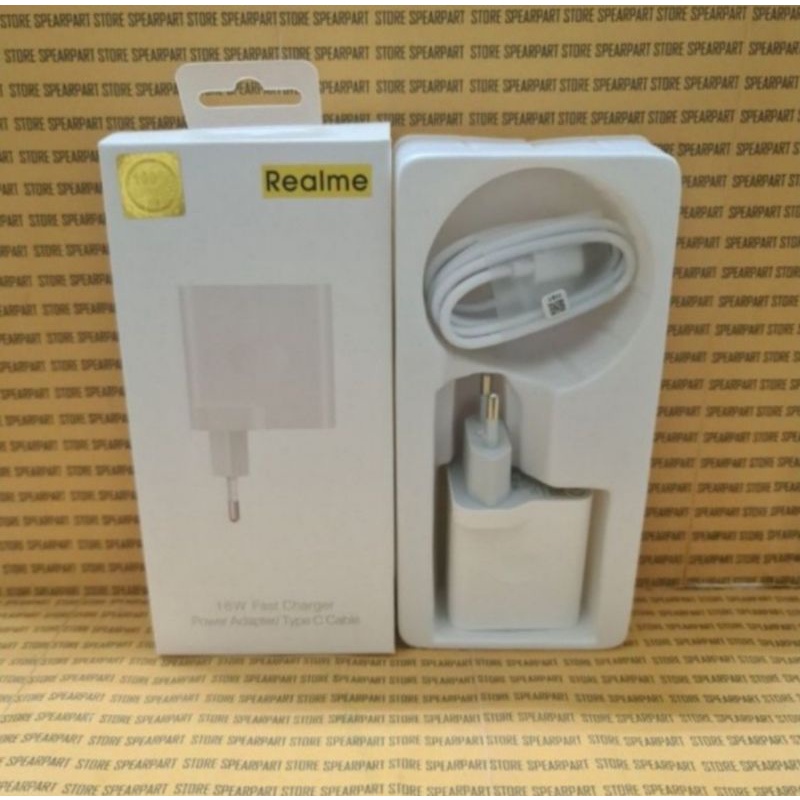 Travel Charger Realme Fast Charging 18 Watt Type C ORIGINAL