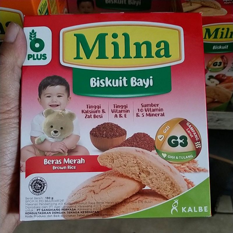 Milna biskuit beras merah 130g