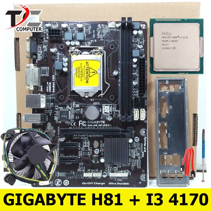 PAKET MOBO LGA 1150 H81 Processor intel core i3 4170 BONUS FAN