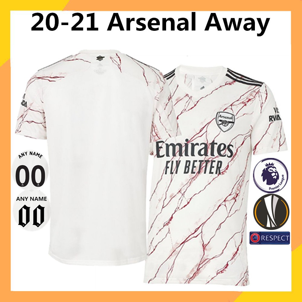 Jersey Arsenal Away Baju Bola Grade :AAA 20-21 Size S-XXXL