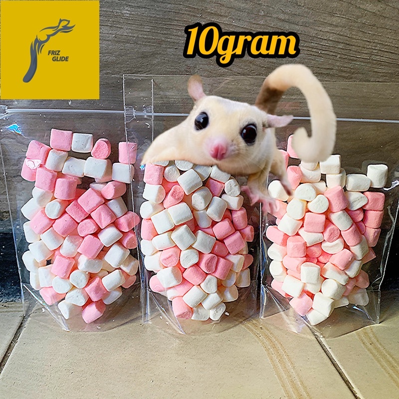 10g MARSHMALLOW SUGAR GLIDER HAMSTER LANDAK MINI CAMILAN SUGAR GLIDER