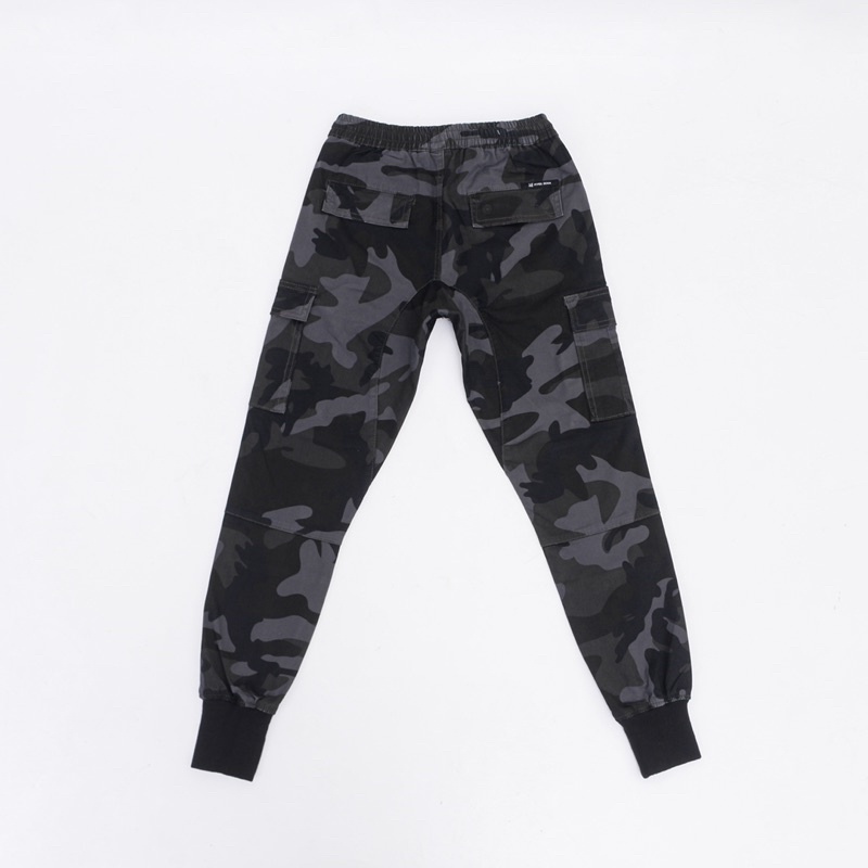 H.Denim Black Camo Jogger