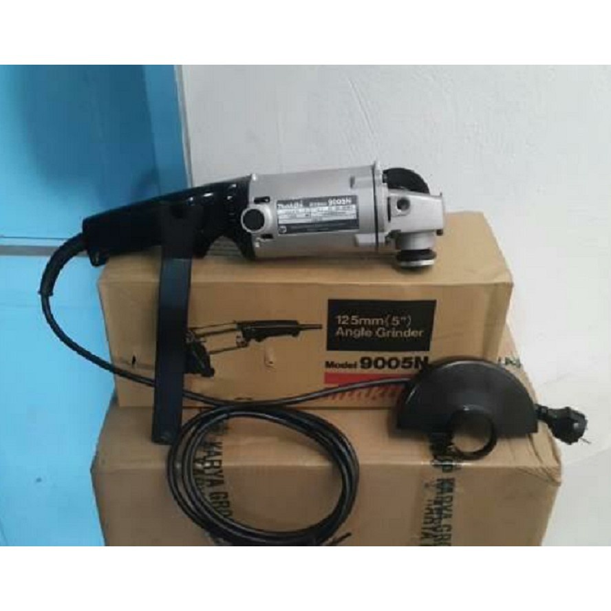PROMO SALE    MESIN GERINDA TANGAN ANGLE GRINDER 5" ALAT PERTUKANGAN MAKITA 9005N ORIGINAL GARANSI 2