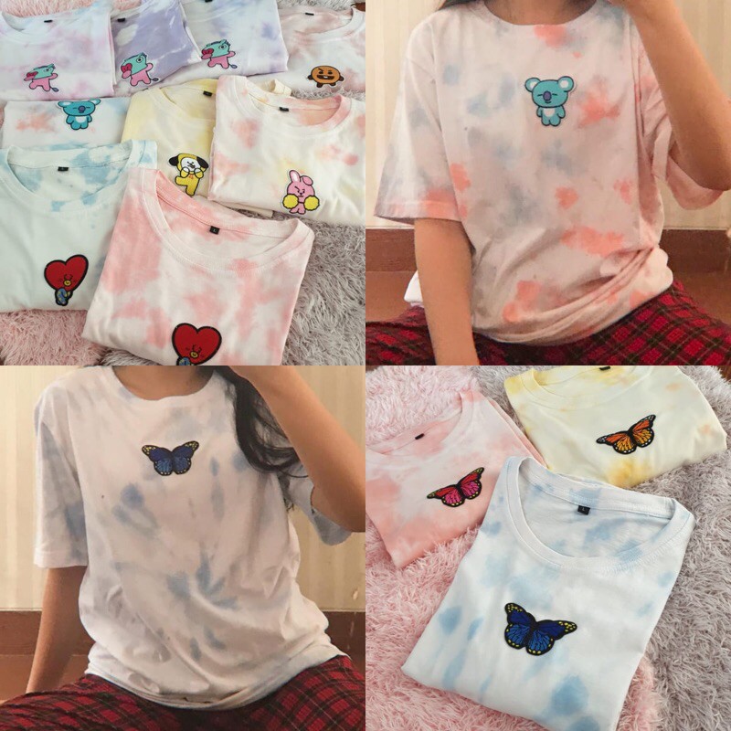 Baju Tie Dye Murah Baju Tie Dye Bagus Baju Tie Dye Butterfly Baju Tie Dye Katun Bagus Shopee Indonesia