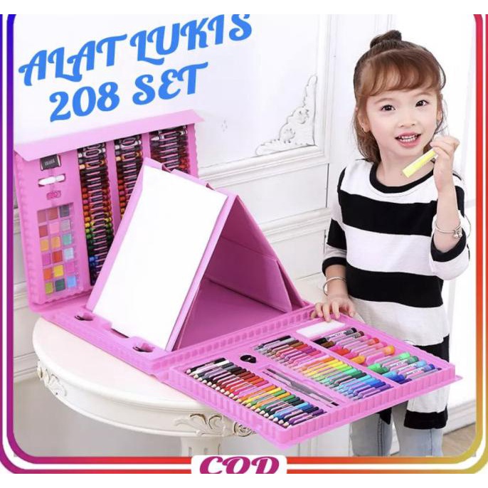 

CRAYON ANAK SET ISI 208 PCS / ALAT LUKIS ANAK SET PENSIL WARNA CRAYON - 208CRAYON PINK