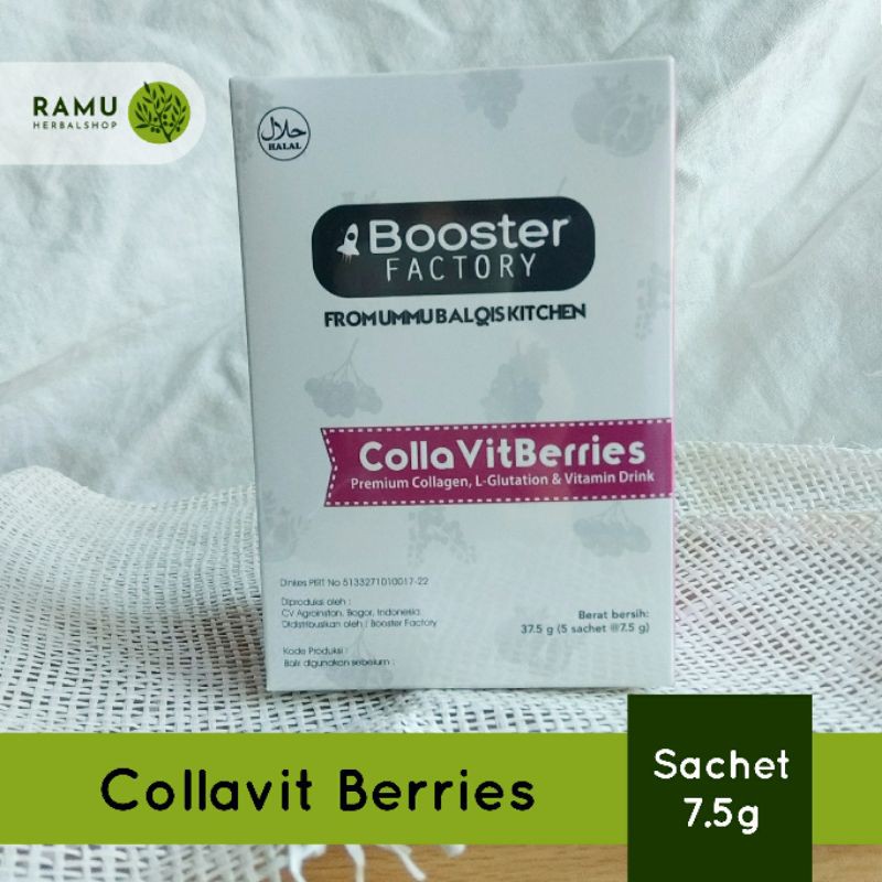 

MINUMAN KOLAGEN - COLLAVIT BERRIES BY BOOSTER FACTORY (1 sachet - 7.5g)