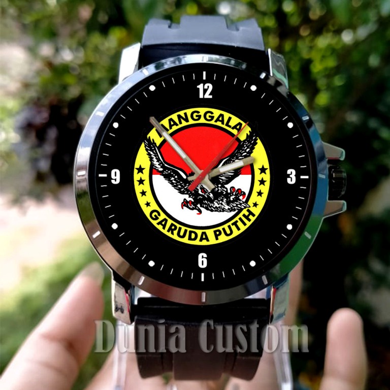 Jam Tangan Pria Manggala Garuda Putih Keren || Jam Tangan Custom Garuda Putih