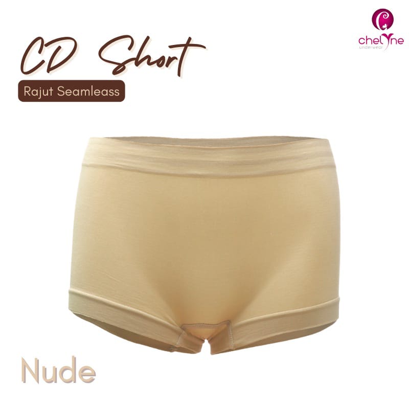 CD Short Chelyne Wanita W004 Bahan Rajut Seamless