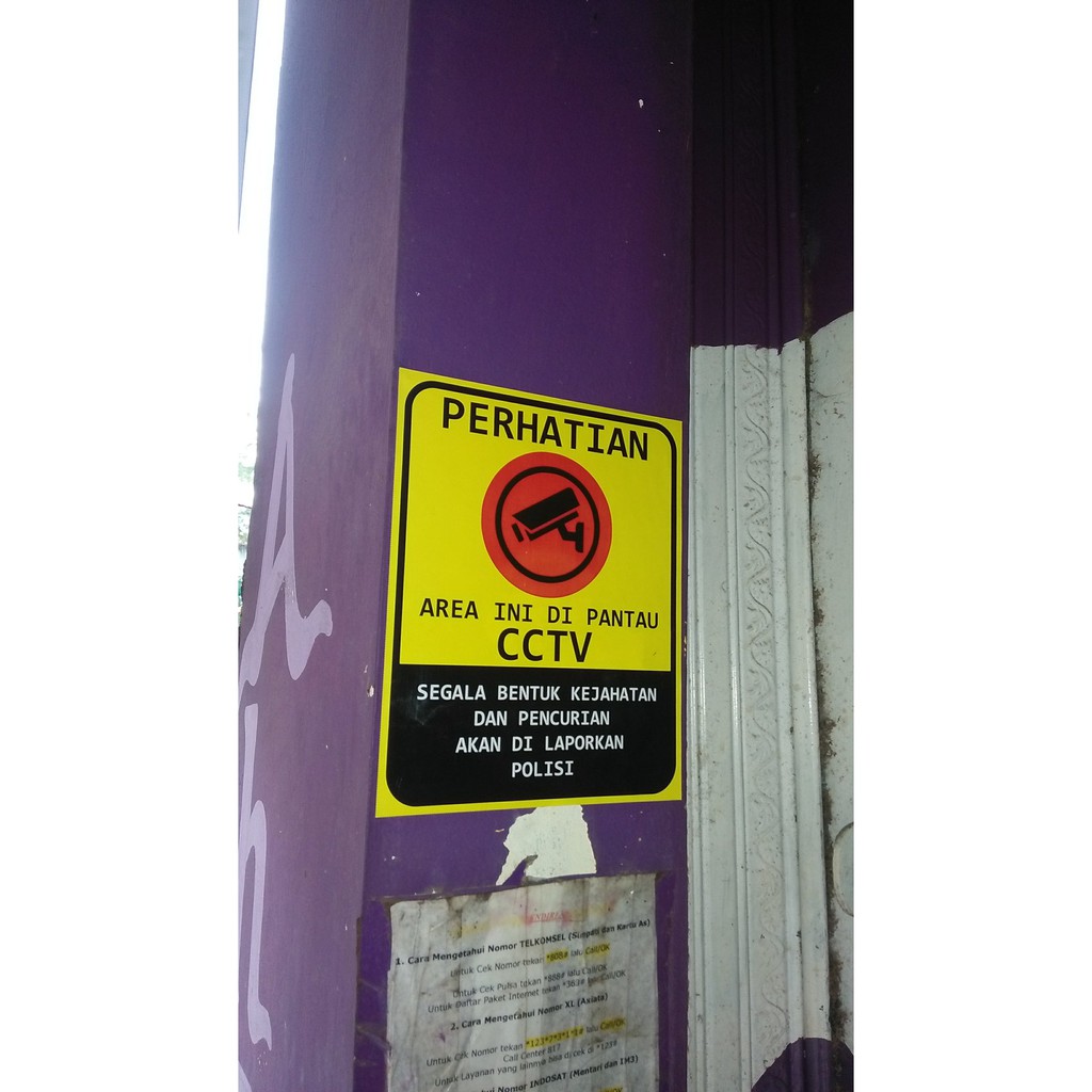 

Order Langsung stiker cctv anti maling Limited