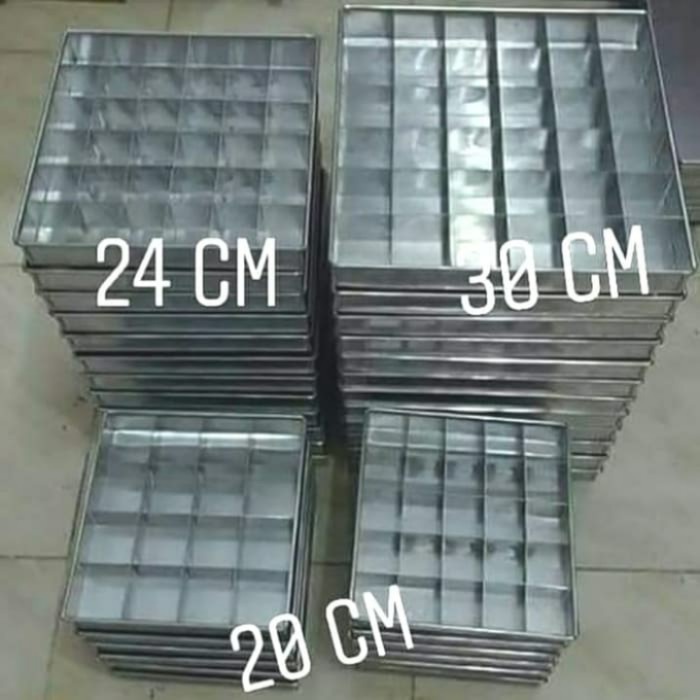 Loyang Brownies Sekat / Loyang kue brownies / cetakan kue