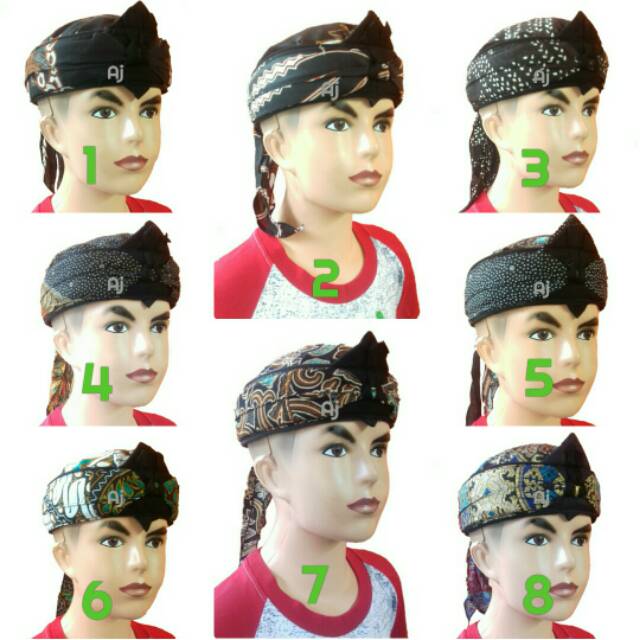 blangkon anak bayi balita iket udeng batik jawa sunda tutup praktis tradisional kecil klasik