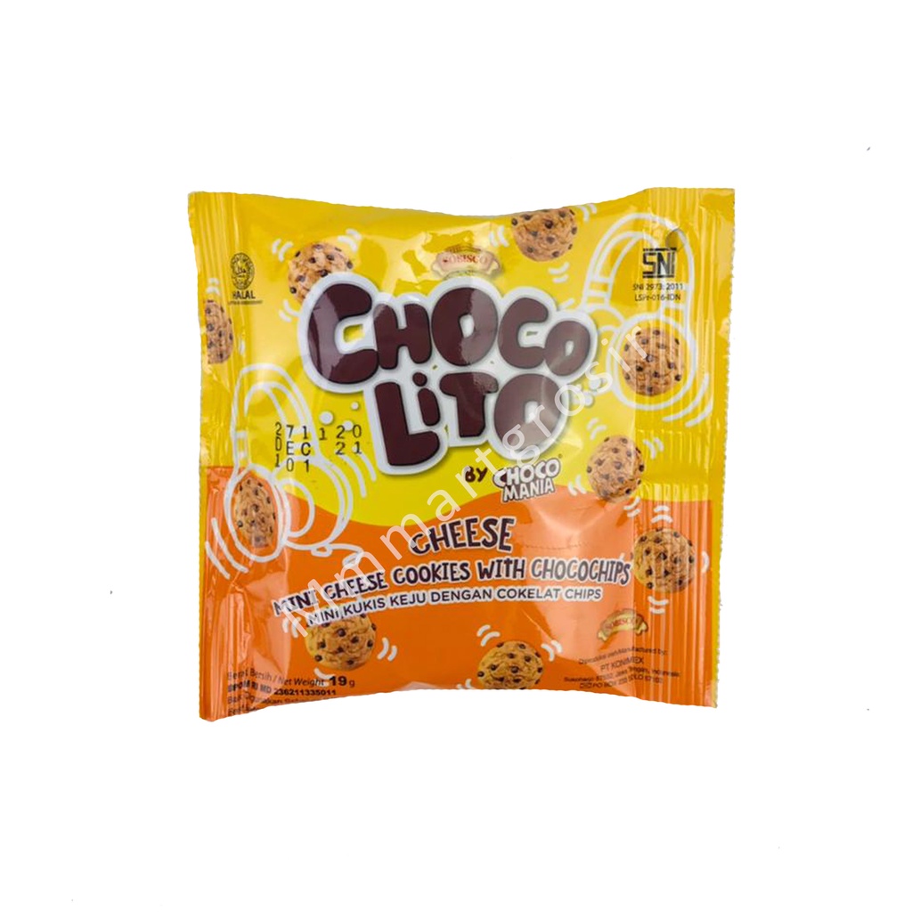 Choco Lito / Mini Kukis keju / Biskuit rasa keju / 19g