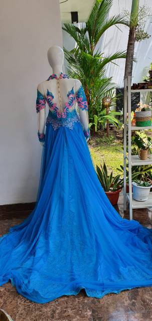 Kebaya manten biruu