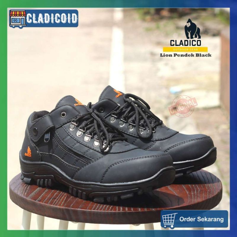 Sepatu Safety Pendek Pria Original Kerja Lapangan Proyek Outdoor Hiking Touring Cladico Lion Low