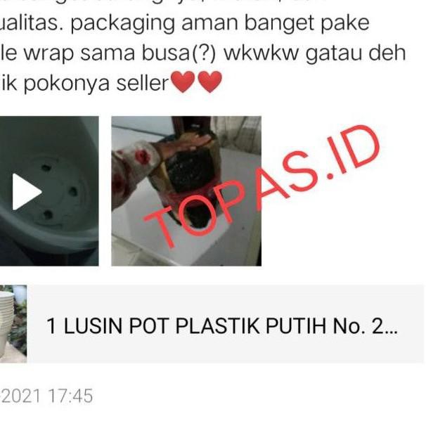 Promo 1 LUSIN POT PLASTIK PUTIH No. 20 (Diameter 18cm) ,.,,,.