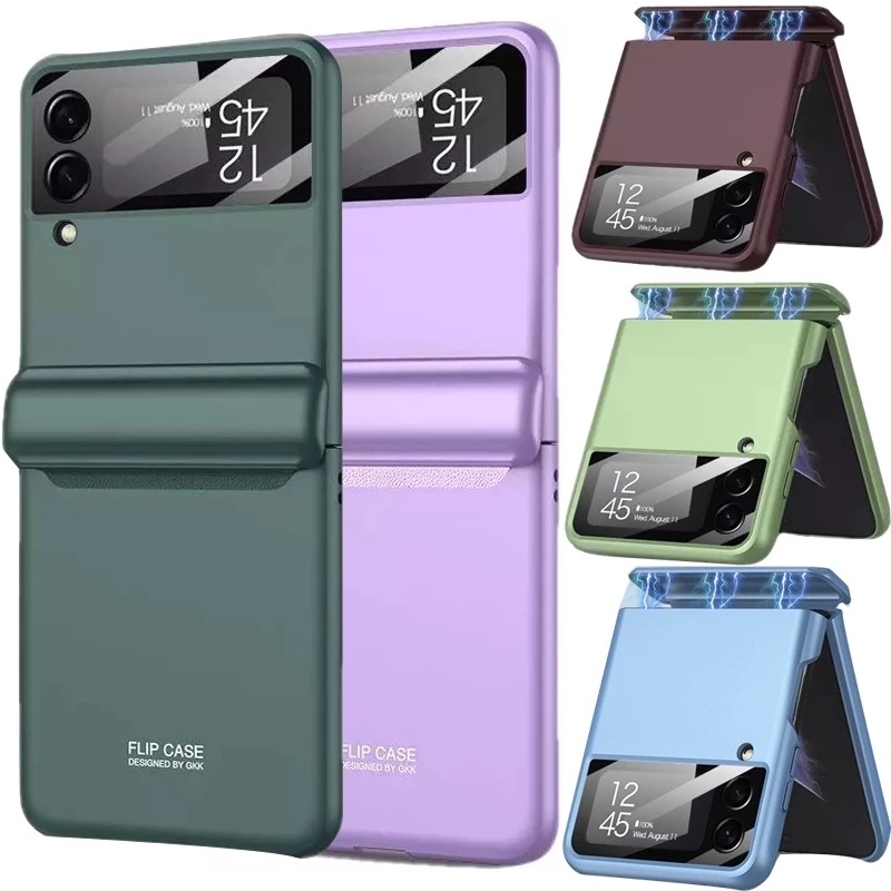 Casing Hard Case Belakang Full Cover Magnetik Shockproof Mewah Untuk Samsung Galaxy Z Flip 4