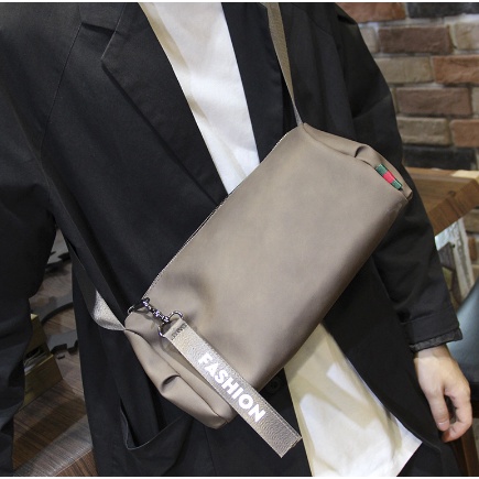 Tas Selempang Pria Men Shoulder Bag Bahan Kulit Sapi Asli Slempang Import