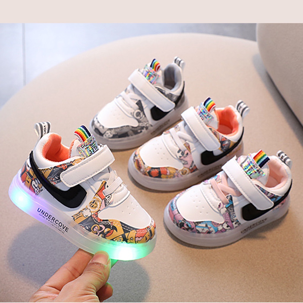 Sepatu Anak Sepatu Nyala Underscop Strip