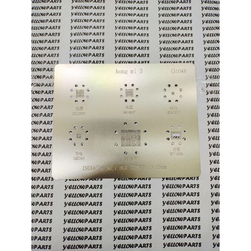 TOOLS CETAKAN IC BGA STENCILS HONG MI 3 / G1048