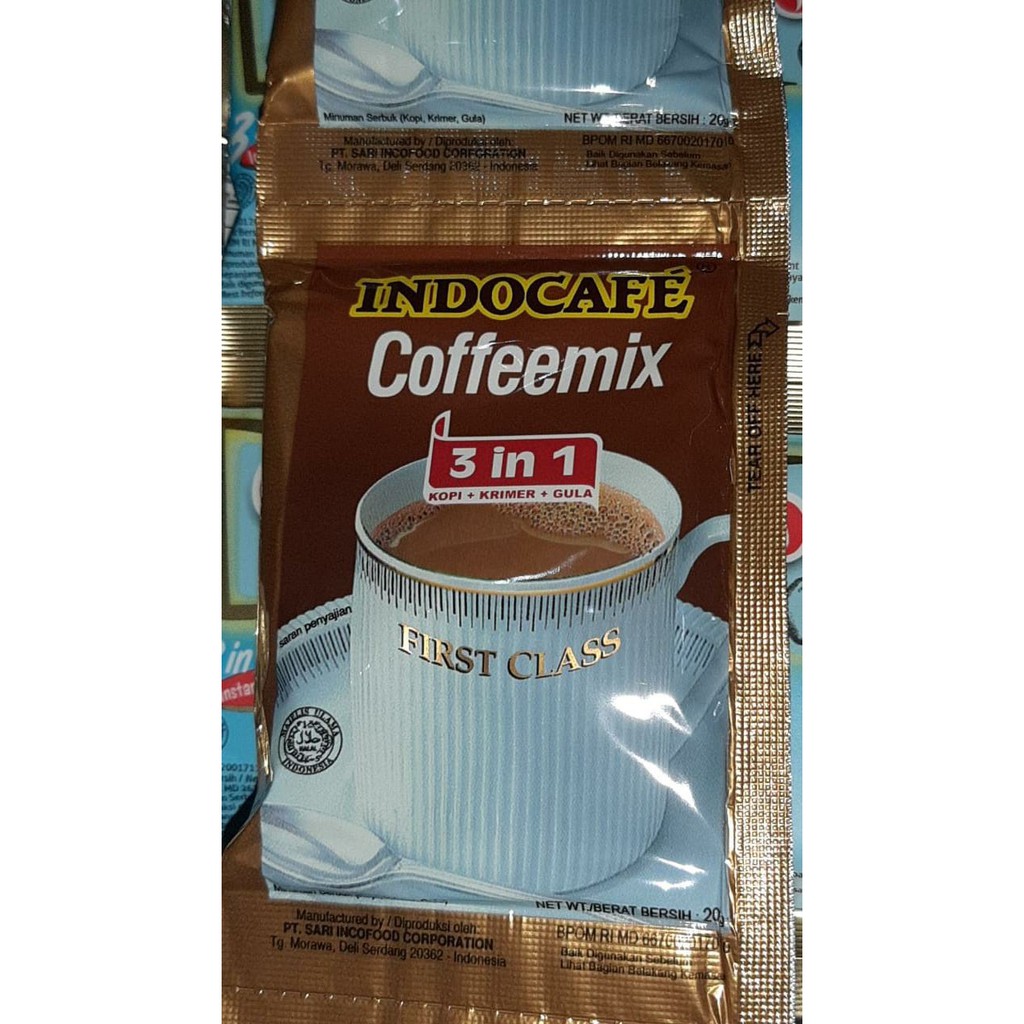 

Kopi Instan Indocafe Coffeemix 1 Renceng Isi 10 Sachet x 20gr Coffee Serbaguna TERLARIS