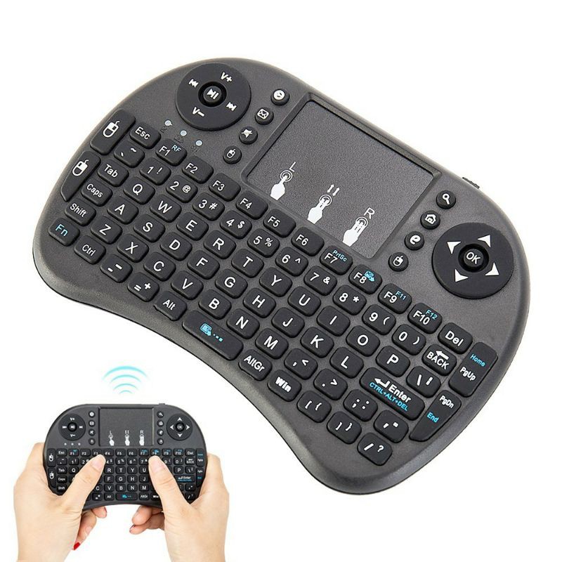 Keyboard Mini Wireless 2.4 GHz Untuk smart TV Android Backlight Original