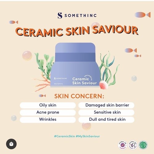 SOMETHINC Ceramic Skin Saviour Moisturizer Gel 25 ml ORIGINAL / somethinc moisturizer / pelembab somethinc