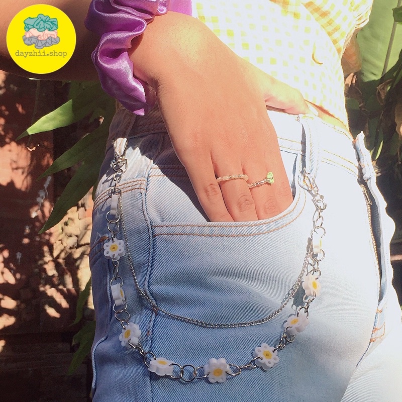 Flower Pants Chain | Rantai Celana Korea bentuk bunga