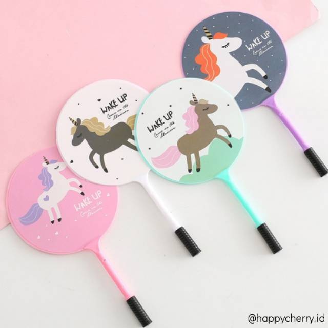 

Pulpen Kipas Unicorn Lucu Import Korea Pink/Tosca/Ungu/Putih