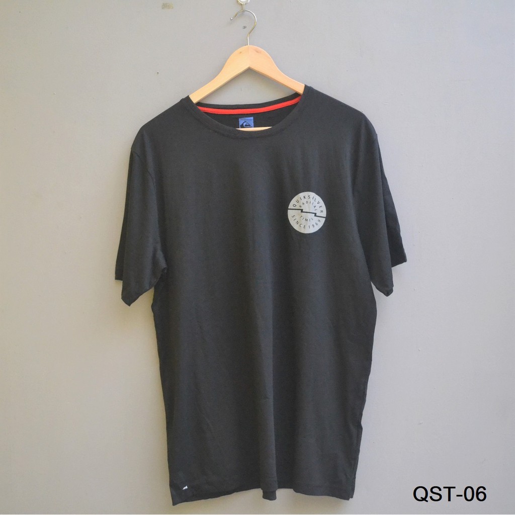 ORIGINAL - KAOS QUIKSILVER SLIM FIT HITAM QST06