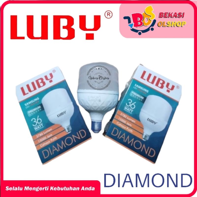 Lampu LED Luby Diamond 36 Watt Cahaya Putih