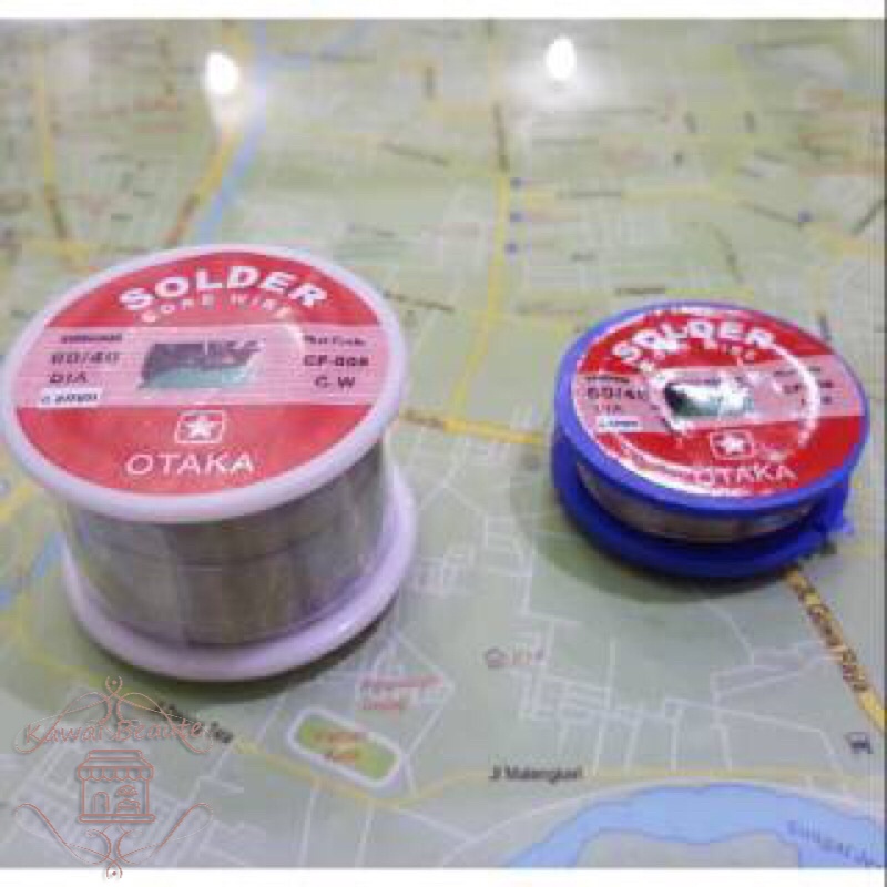 Otaka Timah Solder Besar 0,8mm 9 Meter/Rol Panjang Kabel Solder - Flux Core Solder Wire